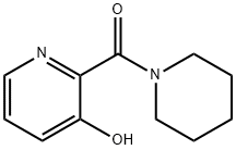 1-[(3-hydroxy-2-pyridyl)carbonyl]piperidine  Struktur