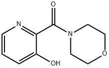 4-[(3-hydroxy-2-pyridyl)carbonyl]morpholine  Struktur