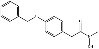 N-HYDROXY-N-METHYL-4-BENZYLOXYPHENYLACETAMIDE Struktur