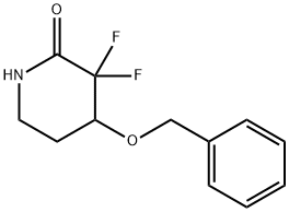 3,3-Difluoro-4-(phenylmethoxy)-2-piperidinone Struktur