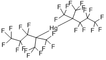 BIS(DECAFLUORO-2-TRIFLUOROMETHYL-2-PENTYL)MERCURY Struktur