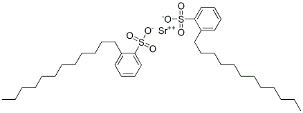 Strontium dodecyl benzene sulfonate Struktur