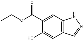 Ethyl 5-hydroxy-1H-indazole-6-carboxylate Struktur