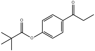 4-Propanoylphenyl 2,2-dimethylpropanoate Struktur