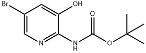 tert-butyl 5-bromo-3-hydroxypyridin-2-ylcarbamate Struktur