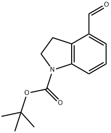 1-Boc-4-forMylindoline Struktur