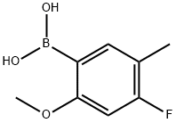 4-Fluoro-2-methoxy-5-methylphenylboronic acid Struktur