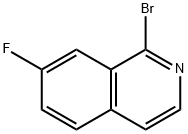 1-Bromo-7-fluoro-2-azanaphthalene Struktur