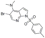 5-broMo-N,N-diMethyl-1-tosyl-1H-pyrrolo[2,3-b]pyridin-4-aMine Struktur