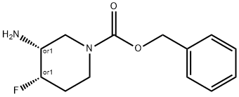 benzyl 3-aMino-4-fluoropiperidine-1-carboxylate Struktur