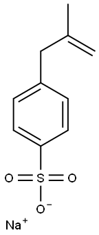 sodium 4-(2-methylprop-2-en-1-yl)benzenesulphonate  Struktur