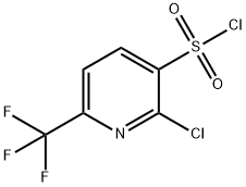 2-Chloro-6-trifluoromethyl-pyridine-3-sulfonyl chloride Struktur