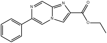 Ethyl 6-phenylimidazo[1,2-a]pyrazine-2-carboxylate Struktur