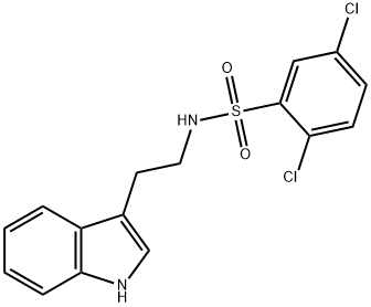 2,5-dichloro-N-[2-(1H-indol-3-yl)ethyl]benzenesulfonamide Struktur