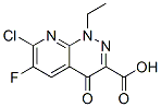 7-chloro-6-fluoro-1-ethyl-1,4-dihydro-4-oxopyrido(2,3-c)pyridazine-3-carboxylic acid Struktur