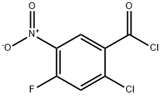 2-CHLORO-4-FLUORO-5-NITROBENZOYL CHLORIDE Struktur