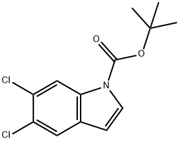 1-Boc-5,6-Dichloro-1H-indole Struktur