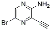 2-Amino-5-bromo-3-ethynylpyrazine Struktur