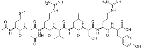 N-ACETYL-MET-ASP-ARG-VAL-LEU-SER-ARG-TYR ACETATE Struktur