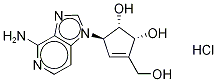 3-Cyclopentene-1,2-diol, 5-(4-aMino-1H-iMidazo[4,5-c]pyridin-1-yl)-3-(hydroxyMethyl)-, (Hydrochloride) (1:1), (1S,2R,5R)- Struktur