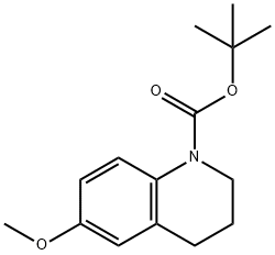 TERT-BUTYL 6-METHOXY-3,4-DIHYDROQUINOLINE-1(2H)-CARBOXYLATE Struktur