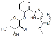 2'-valeryl-6-methoxypurine arabinoside Struktur