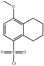 4-methoxy-5,6,7,8-tetrahydro-1-naphthalenesulfonyl chloride(SALTDATA: FREE) Struktur