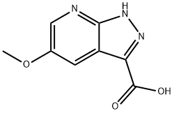 5-Methoxy-1H-pyrazolo[3,4-b]pyridin-3-carboxylic acid Struktur