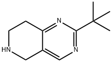 2-TERTBUTYL-5,6,7,8-TETRAHYDRO-PYRIDO[4,3-D]PYRIMIDINE Struktur