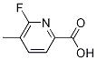 6-Fluoro-5-Methylpyridin-2-carboxylic acid Struktur