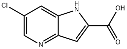 6-Chloro-1H-pyrrolo[3,2-b]pyridine-2-carboxylic acid Struktur