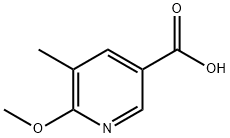 6-Methoxy-5-Methyl-nicotinic acid Struktur