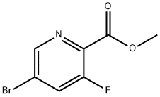 5-ブロモ-3-フルオロピコリン酸メチル 化學(xué)構(gòu)造式