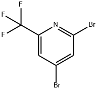 2,4-Dibromo-6-(trifluoromethyl)pyridine Struktur