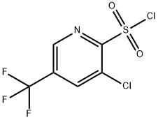 3-chloro-5-(trifluoroMethyl)pyridine-2-sulfonyl chloride Struktur