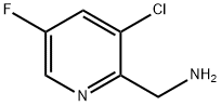 (3-chloro-5-fluoropyridin-2-yl)MethanaMine Struktur