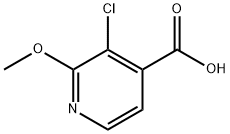 3-Chloro-2-Methoxyisonicotinic acid Struktur