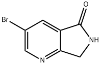 3-broMo-6,7-dihydro-5H-pyrrolo[3,4-b]pyridin-5-one Struktur