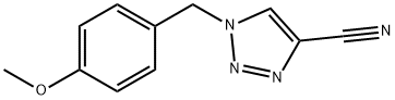 1-(4-Methoxy-benzyl)-1H-[1,2,3]triazole-4-carbonitrile Struktur