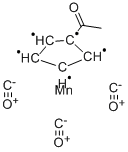 ACETYLCYCLOPENTADIENYLMANGANESE(I) TRIC& Struktur