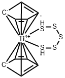 BIS(CYCLOPENTADIENYL)TITANIUM PENTASULFIDE Struktur