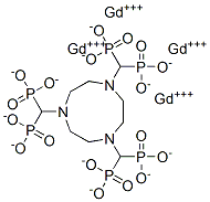 gadolinium-1,4,7-triazacyclononane-N,N',N''-tris(methylenephosphonic acid) Struktur