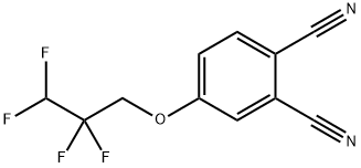 1,2-BENZENEDICARBONITRILE, 4-(2,2,3,3-TETRAFLUOROPROPOXY) Struktur