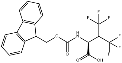 (S)-N-Fmoc-4,4,4,4,4,4-Hexafluorovaline Struktur