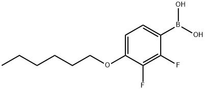 2,3-DIFLUORO-4-(N-HEXYLOXY)PHENYLBORONIC ACID Struktur