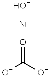 Nickel carbonate hydroxide Struktur