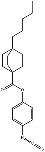 4-ISOTHIOCYANATOPHENYL 4-PENTYLBICYCLO Struktur