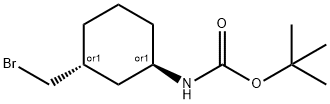 trans-1-(Boc-aMino)-3-(broMoMethyl)cyclohexane, 97% Struktur