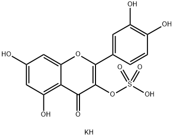 Quercetin 3-Sulfate Potassium Salt Struktur