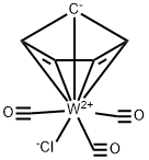 CYCLOPENTADIENYLTUNGSTEN(II) TRICARBONY& Struktur